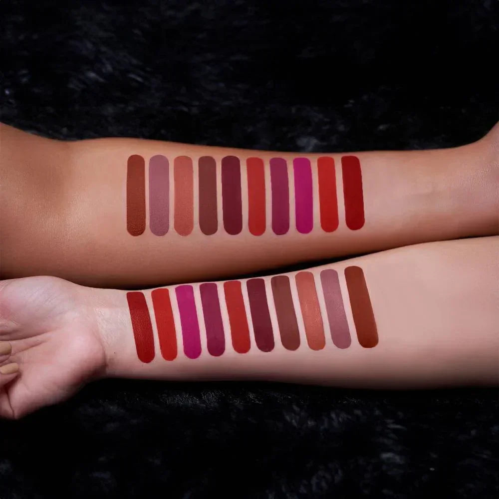Stay Forever Matte Liquid Lipsticks Combo of 10, 1ml each