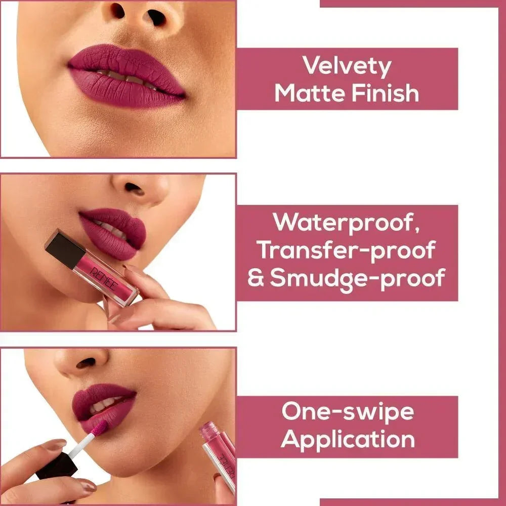 Stay Forever Matte Liquid Lipsticks Combo of 10, 1ml each