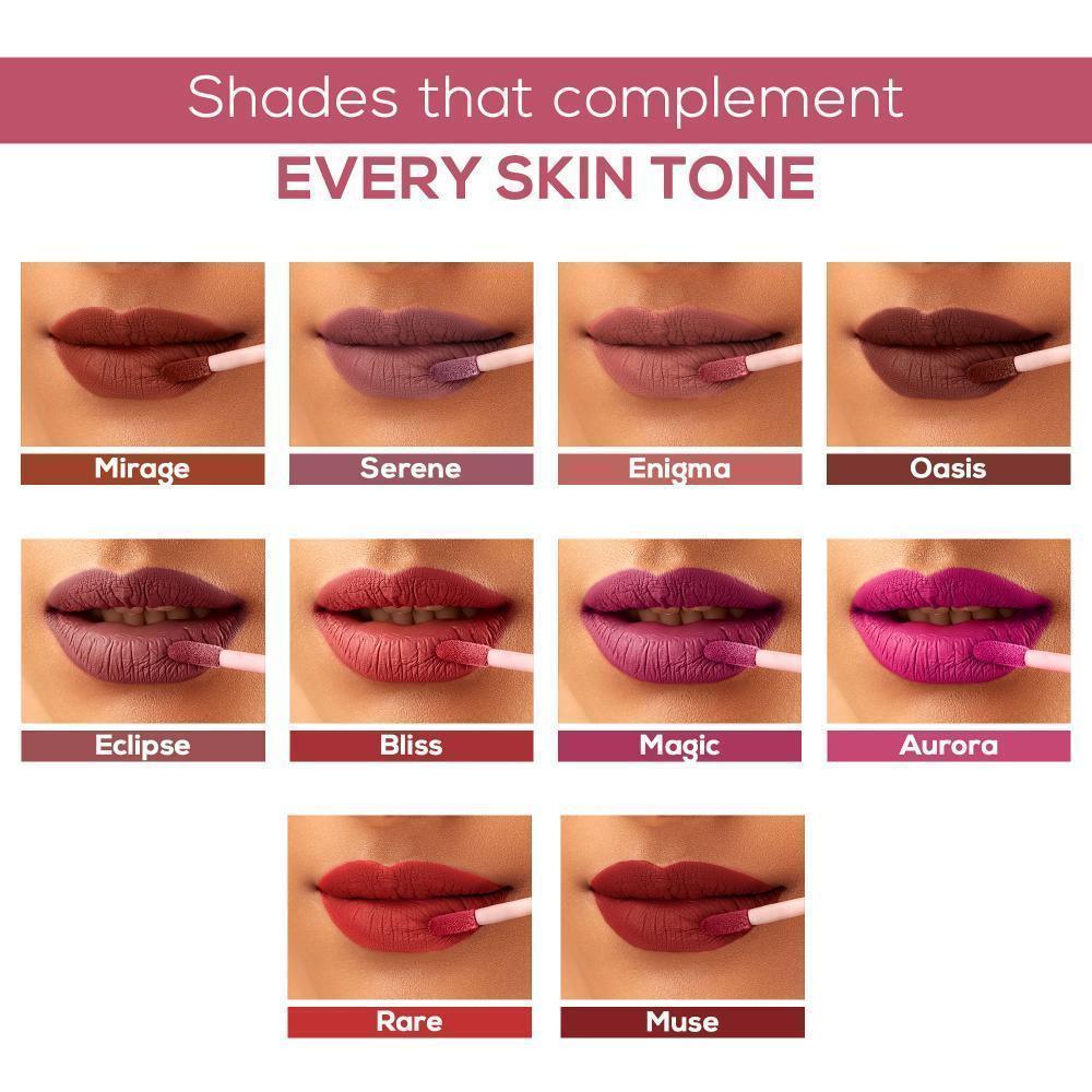 Stay Forever Matte Liquid Lipsticks Combo of 10, 1ml each
